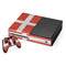 Denmark Flag Distressed Xbox One Console and Controller Bundle Skin